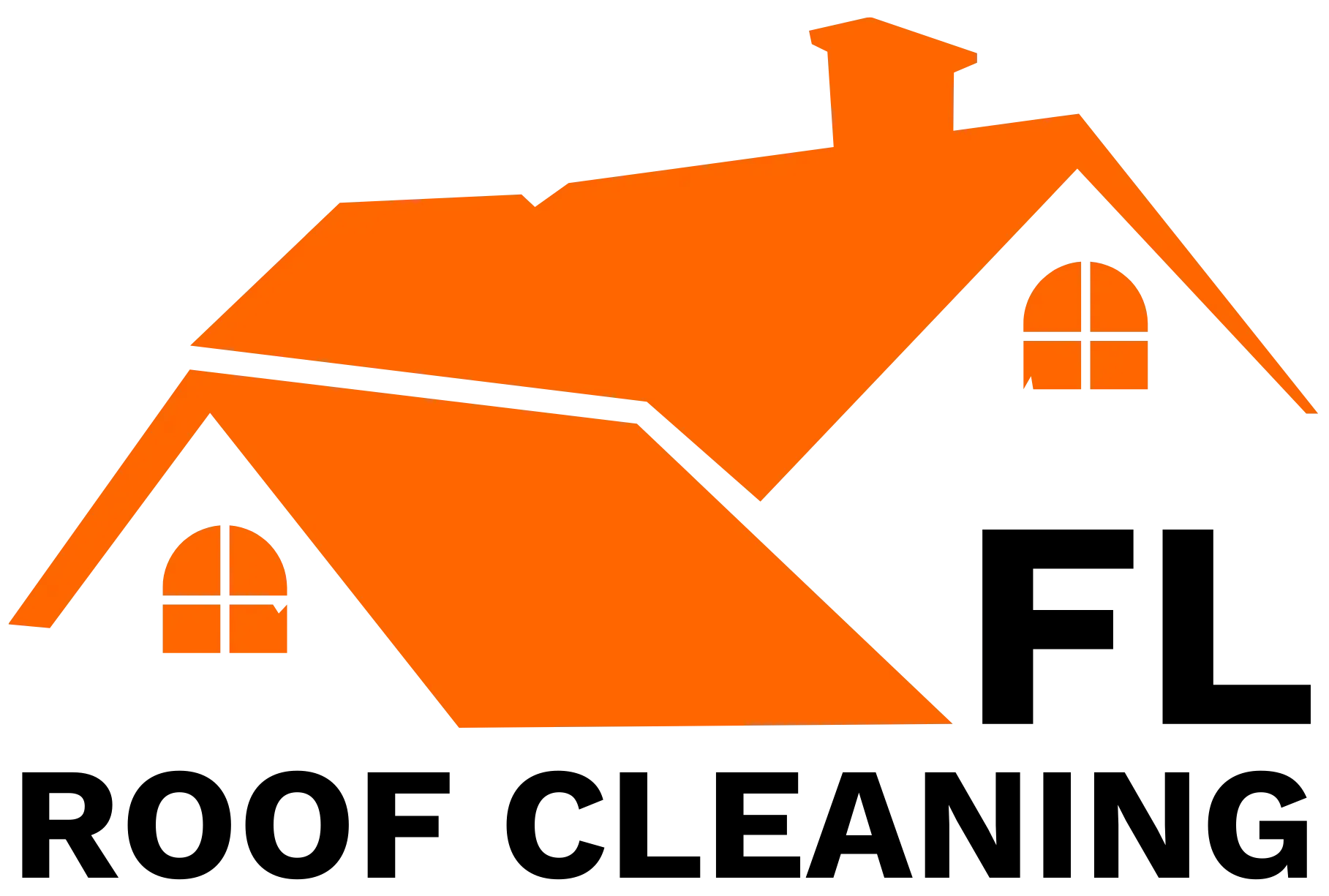Dark logo of professional roof cleaning company in Fort Lauderdale.